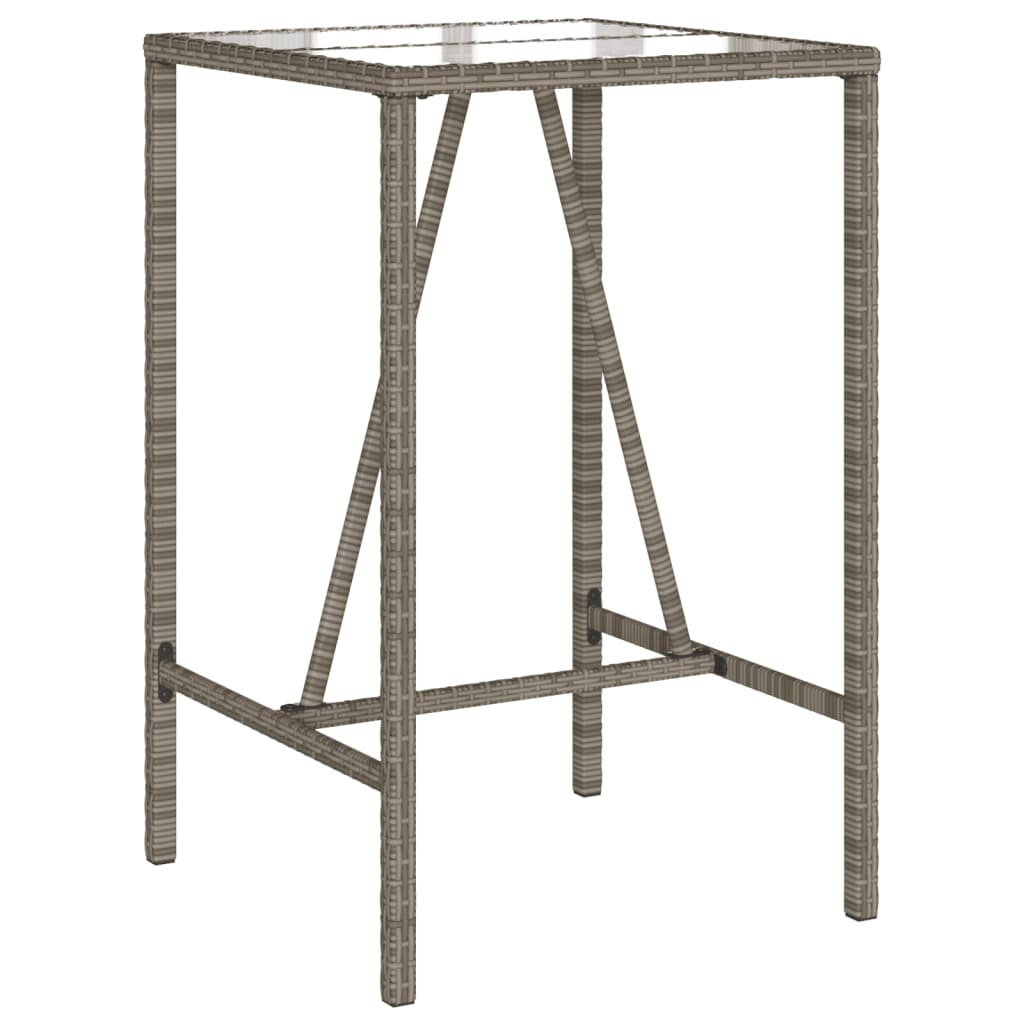 5-delige Tuinbarset met kussens poly rattan grijs is nu te koop bij PeponiXL, paradijselijk wonen!