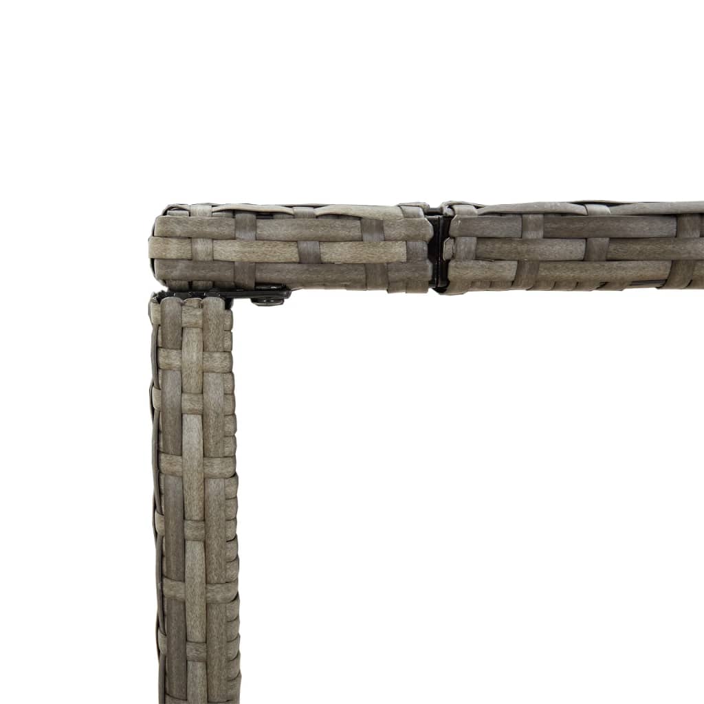 7-delige Tuinbarset met kussens poly rattan grijs is nu te koop bij PeponiXL, paradijselijk wonen!
