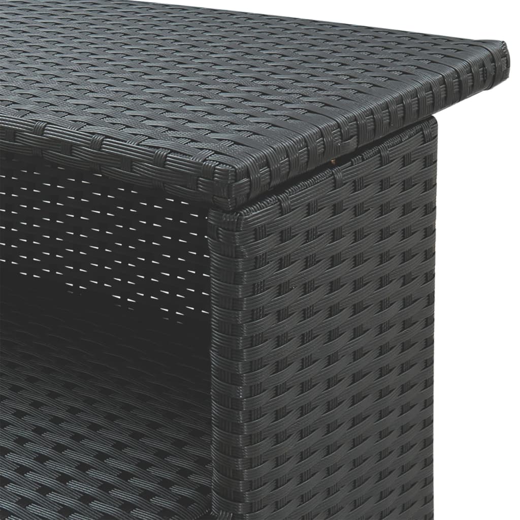 3-delige Tuinbarset met kussens poly rattan zwart is nu te koop bij PeponiXL, paradijselijk wonen!