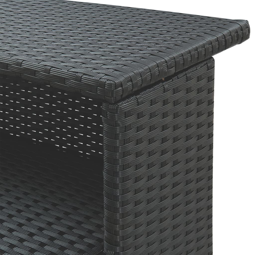 5-delige Tuinbarset met kussens poly rattan zwart is nu te koop bij PeponiXL, paradijselijk wonen!