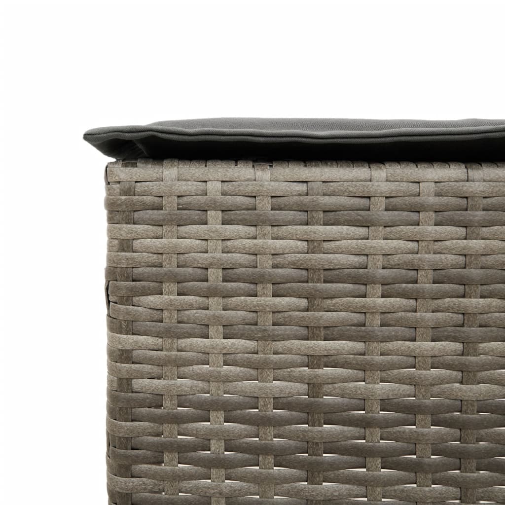 5-delige Tuinbarset met kussens poly rattan grijs is nu te koop bij PeponiXL, paradijselijk wonen!