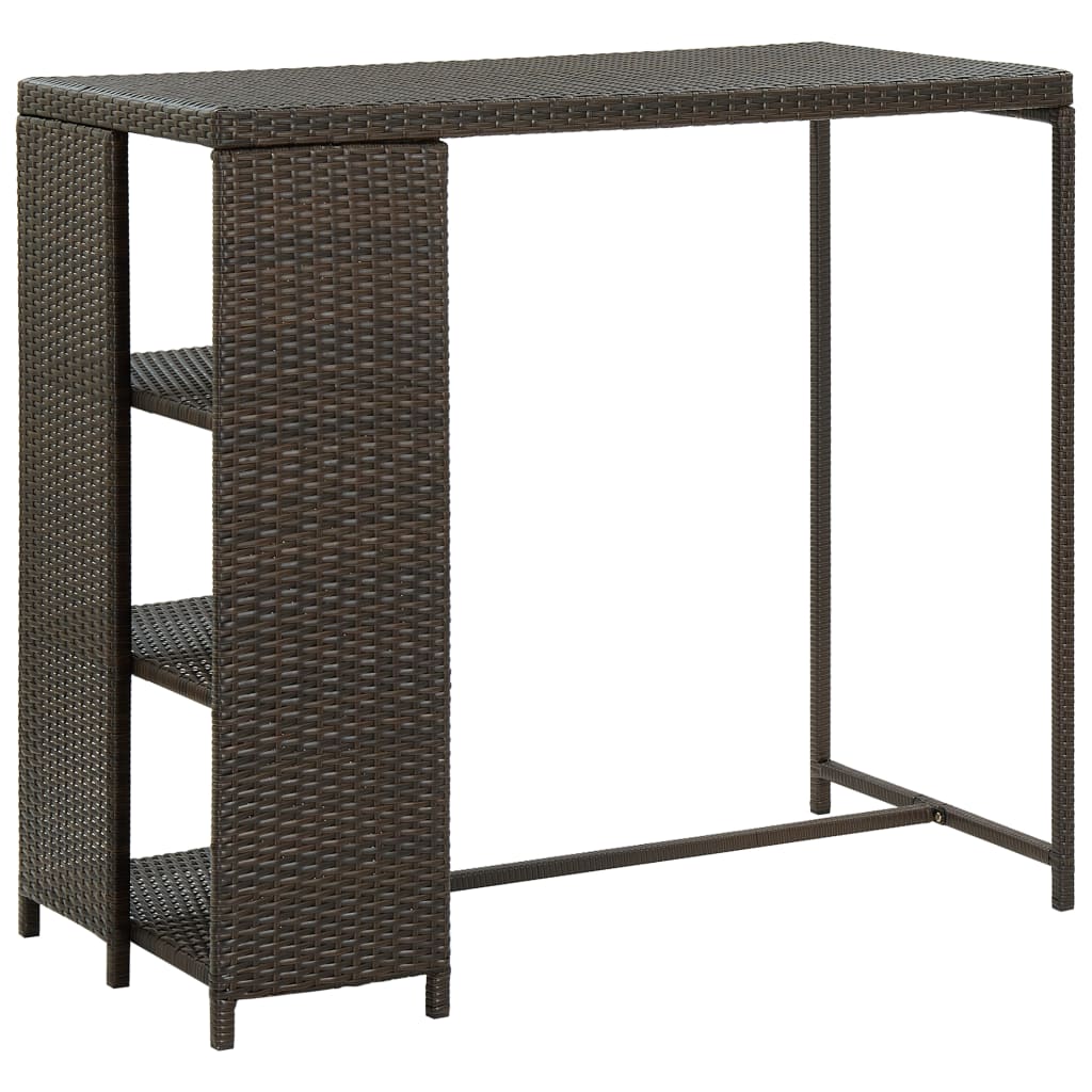 5-delige Tuinbarset met kussens poly rattan bruin is nu te koop bij PeponiXL, paradijselijk wonen!