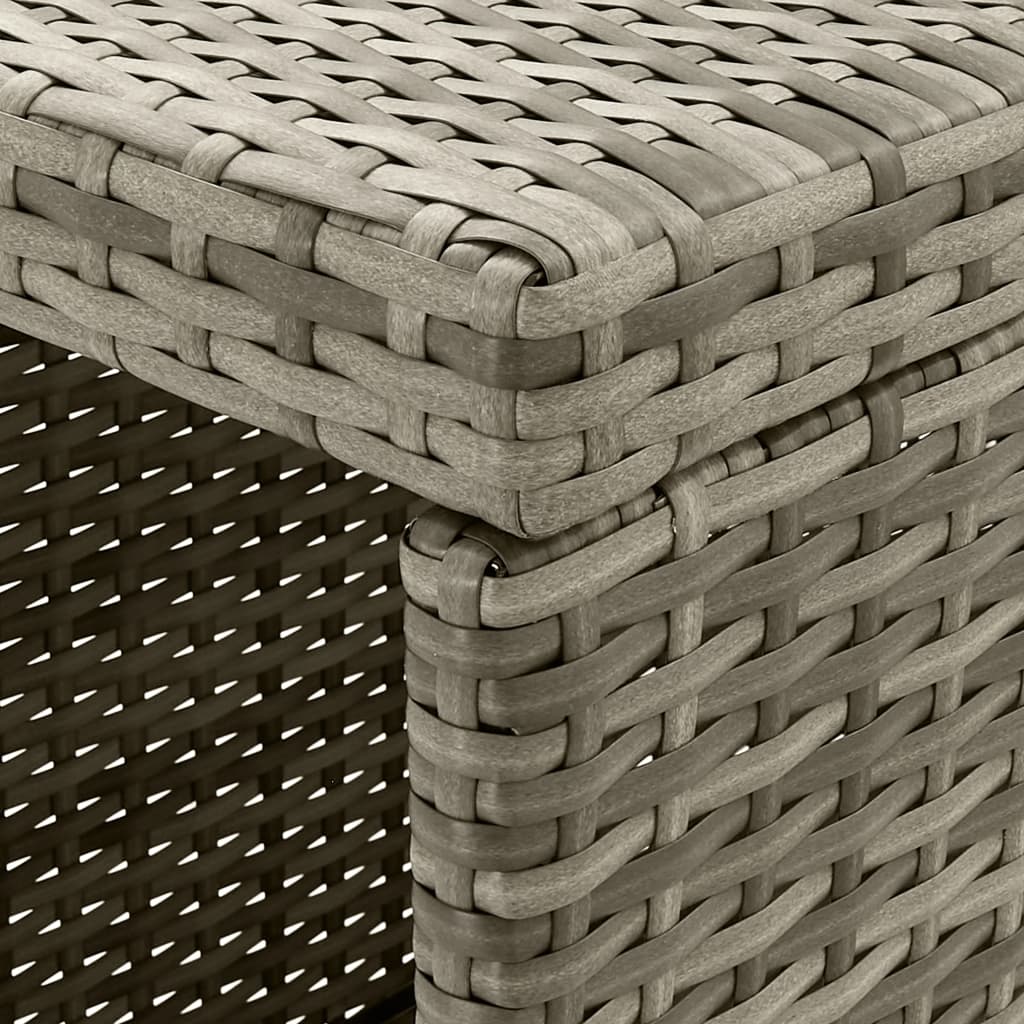 5-delige Tuinbarset met kussens poly rattan grijs is nu te koop bij PeponiXL, paradijselijk wonen!
