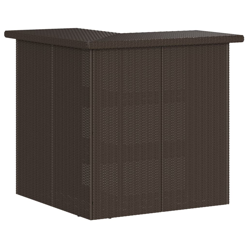 3-delige Tuinbarset met kussens poly rattan bruin is nu te koop bij PeponiXL, paradijselijk wonen!