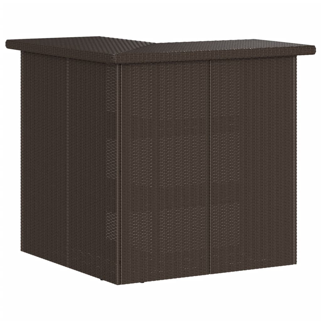 5-delige Tuinbarset met kussens poly rattan bruin is nu te koop bij PeponiXL, paradijselijk wonen!