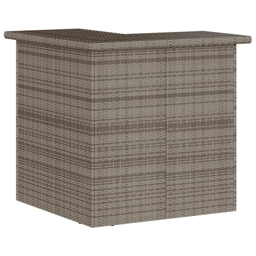 5-delige Tuinbarset met kussens poly rattan grijs is nu te koop bij PeponiXL, paradijselijk wonen!