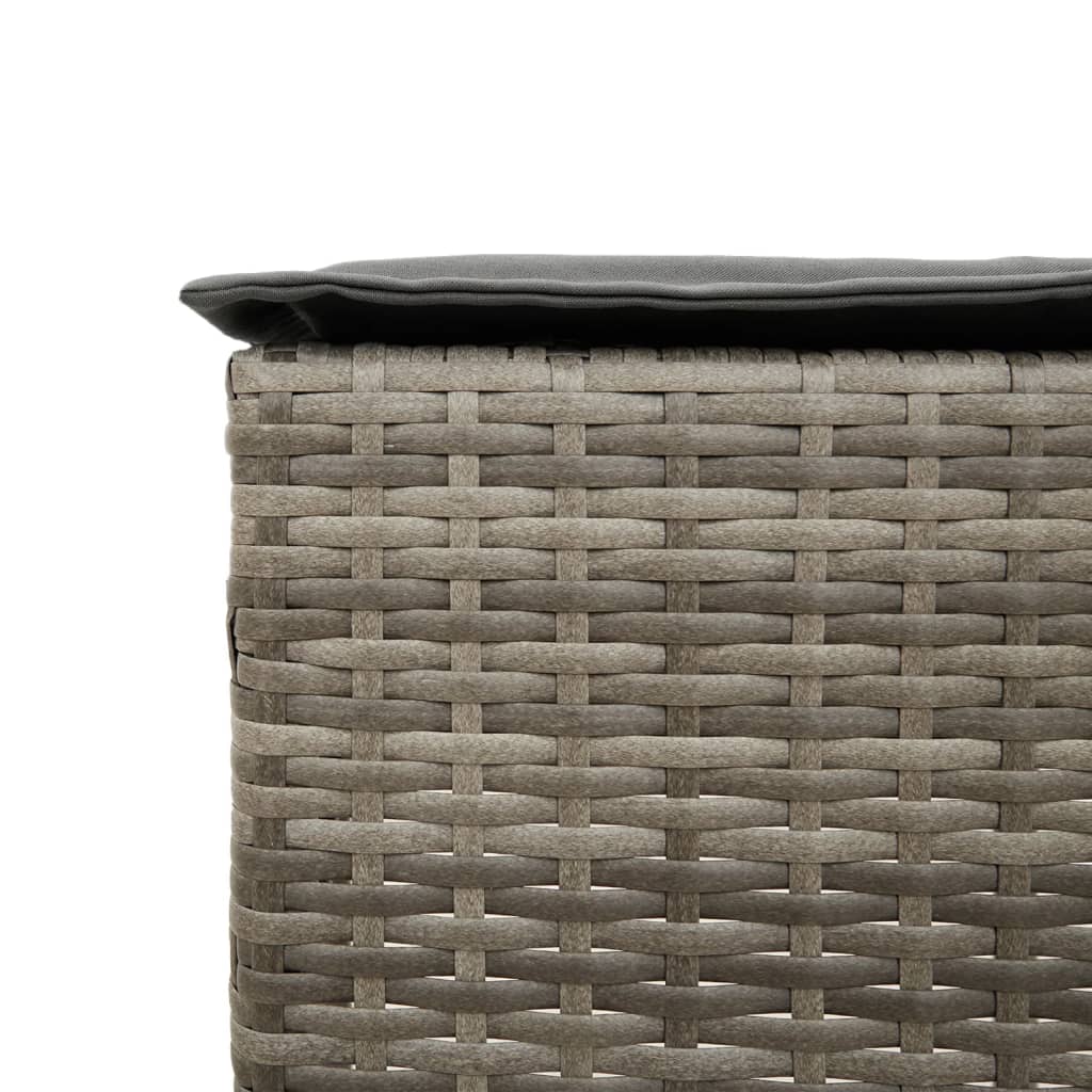 5-delige Tuinbarset met kussens poly rattan grijs is nu te koop bij PeponiXL, paradijselijk wonen!