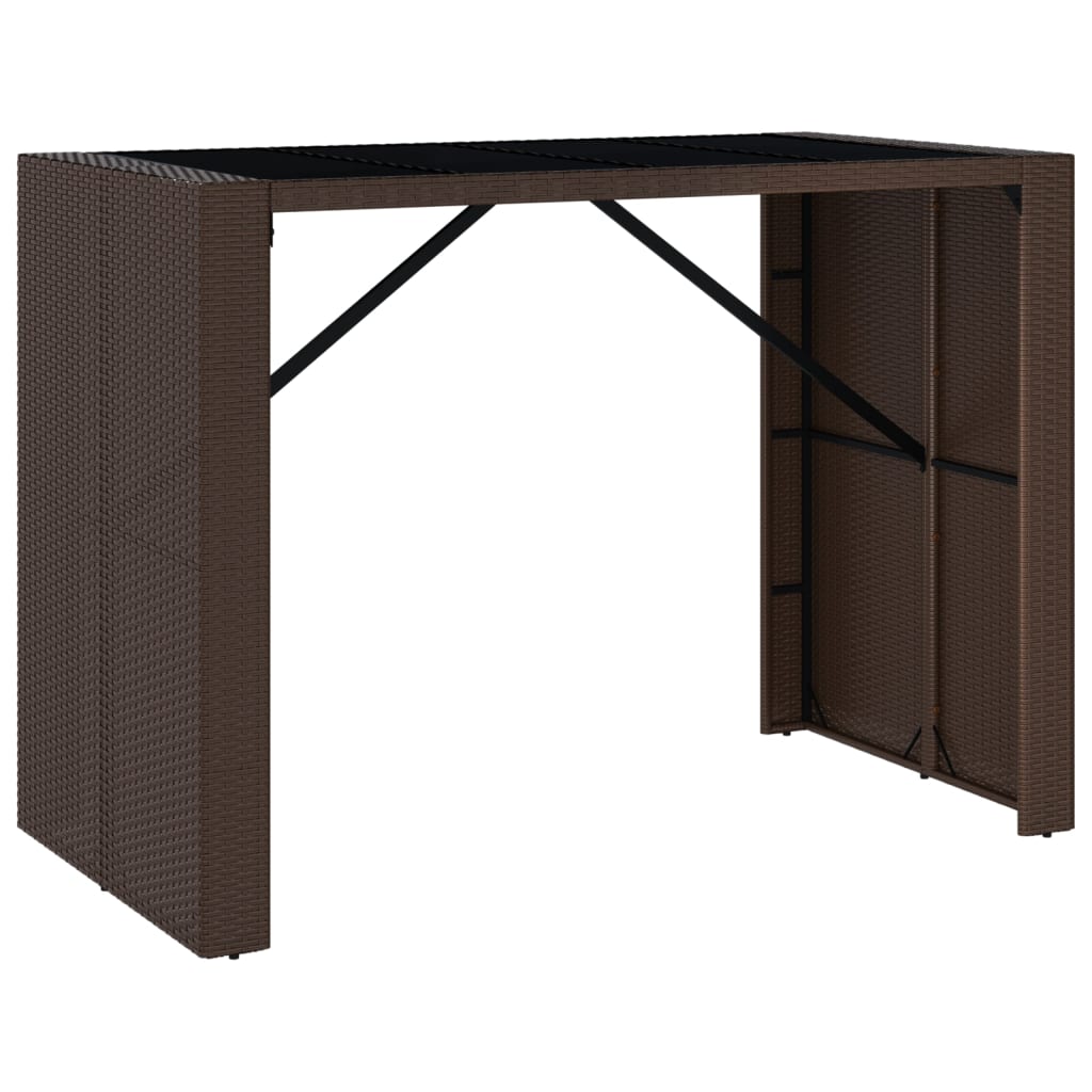 7-delige Tuinbarset met kussens poly rattan bruin is nu te koop bij PeponiXL, paradijselijk wonen!