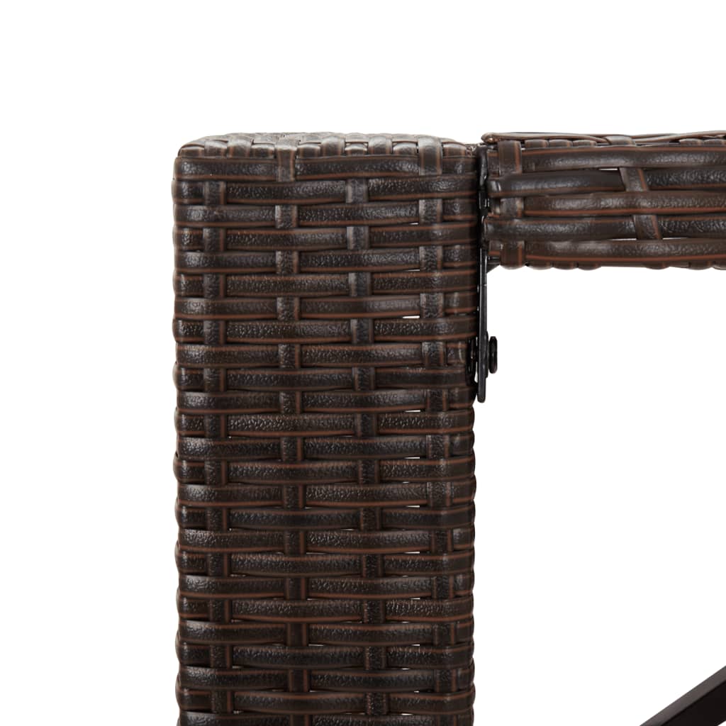 7-delige Tuinbarset met kussens poly rattan bruin is nu te koop bij PeponiXL, paradijselijk wonen!