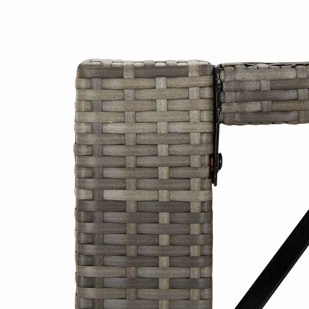 9-delige Tuinbarset met kussens poly rattan grijs is nu te koop bij PeponiXL, paradijselijk wonen!