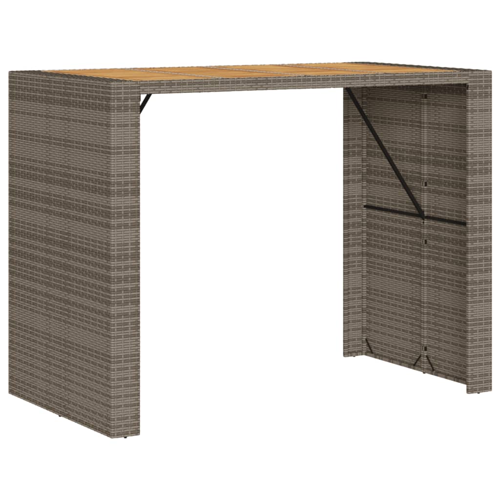 7-delige Tuinbarset met kussens poly rattan grijs is nu te koop bij PeponiXL, paradijselijk wonen!