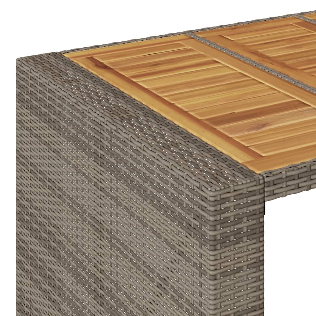 7-delige Tuinbarset met kussens poly rattan grijs is nu te koop bij PeponiXL, paradijselijk wonen!