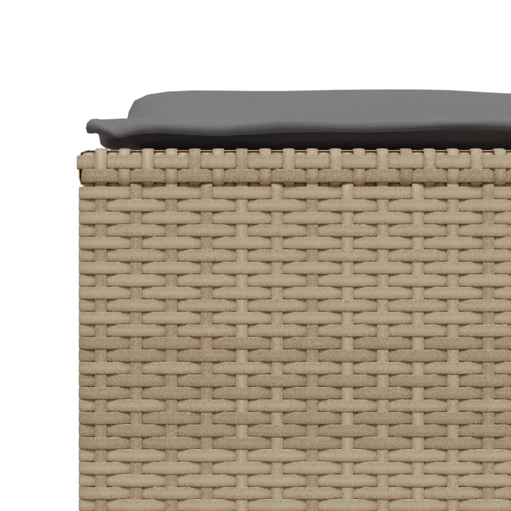 5-delige Loungeset met kussens poly rattan beige is nu te koop bij PeponiXL, paradijselijk wonen!