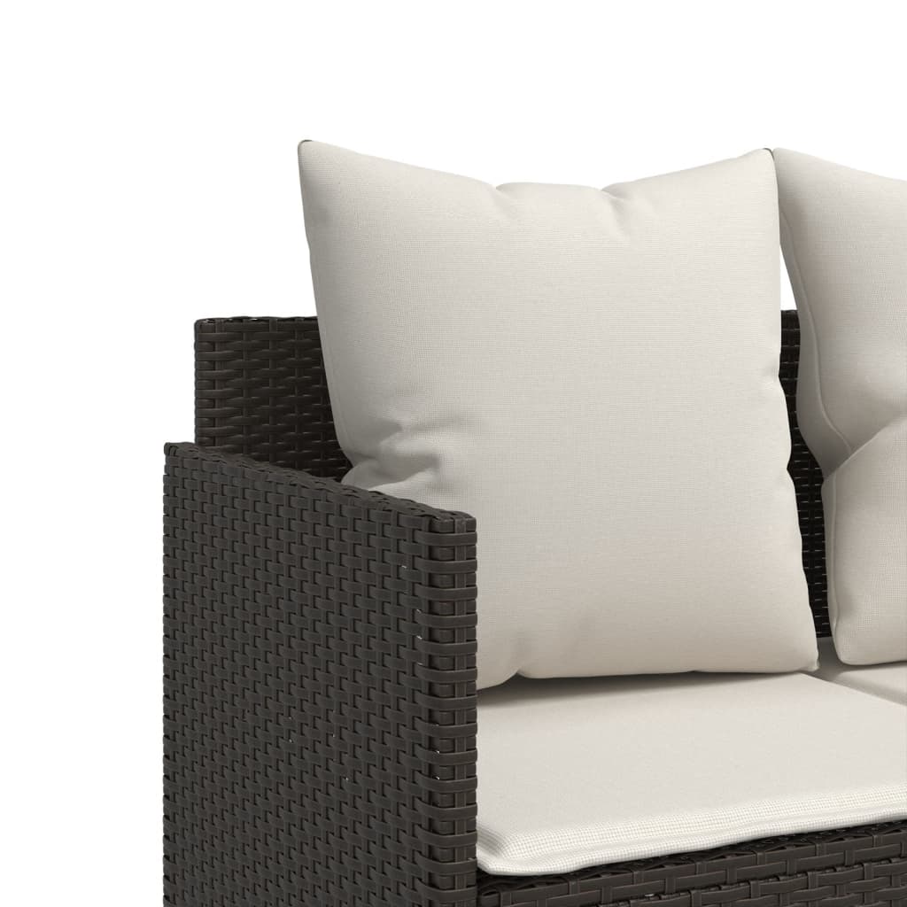 5-delige Loungeset met kussens poly rattan bruin is nu te koop bij PeponiXL, paradijselijk wonen!
