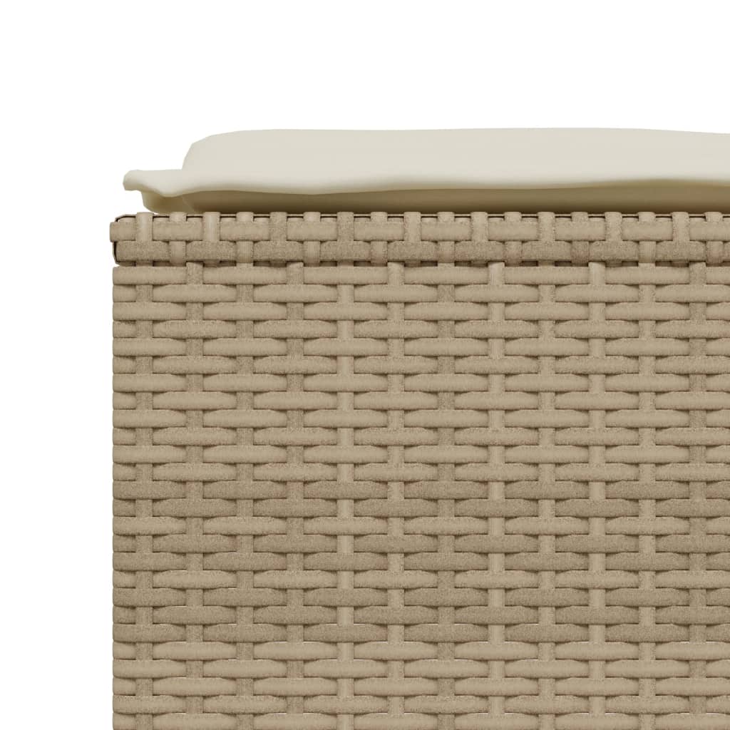 5-delige Loungeset met kussens poly rattan beige is nu te koop bij PeponiXL, paradijselijk wonen!