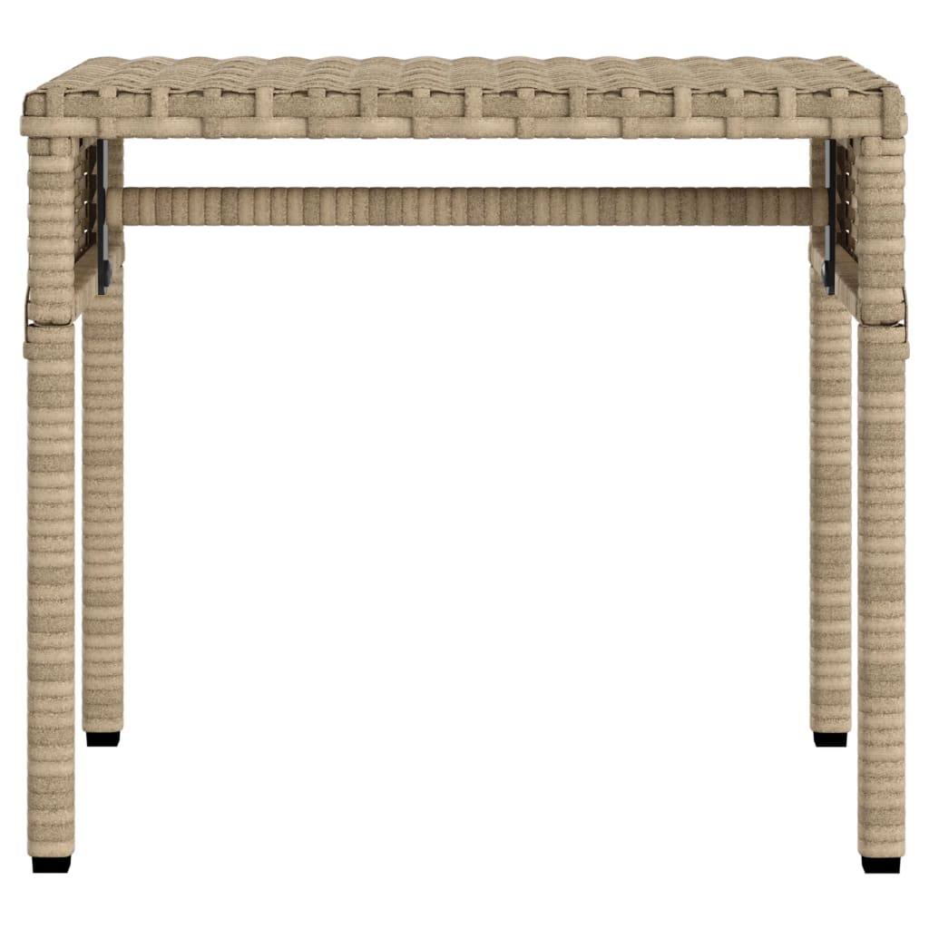 Ligbedden 2 st met luifels en tafel poly rattan beige is nu te koop bij PeponiXL, paradijselijk wonen!