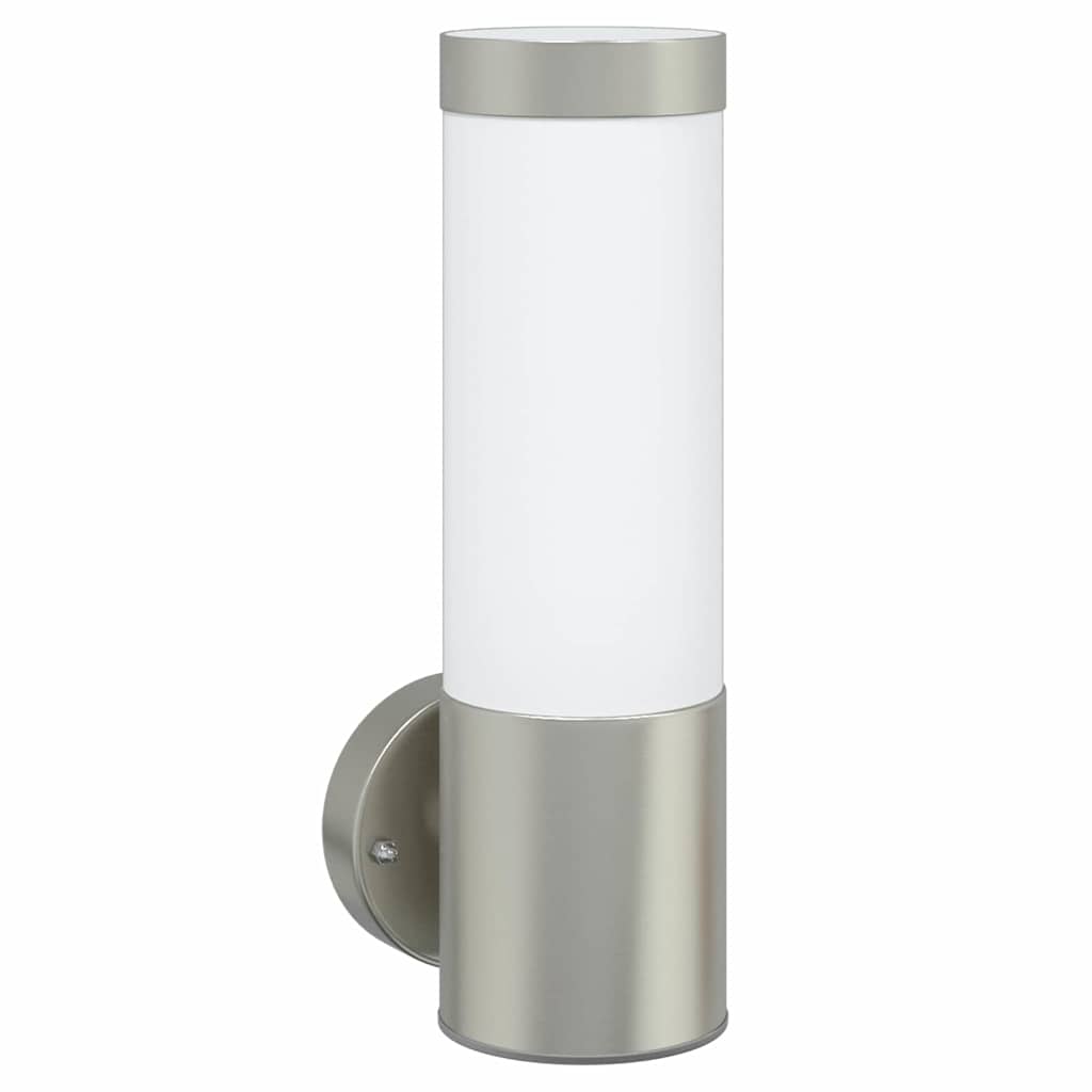 Buiten Wandlamp 2 pcs Zilver 12 x 8,5 x 27 cm is nu te koop bij PeponiXL, paradijselijk wonen!