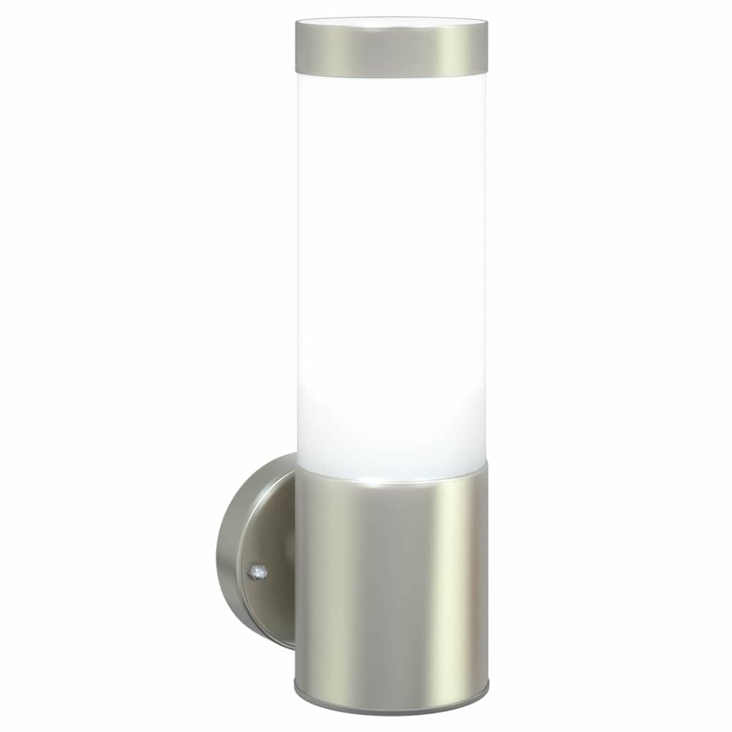 Buiten Wandlamp 2 pcs Zilver 12 x 8,5 x 27 cm is nu te koop bij PeponiXL, paradijselijk wonen!