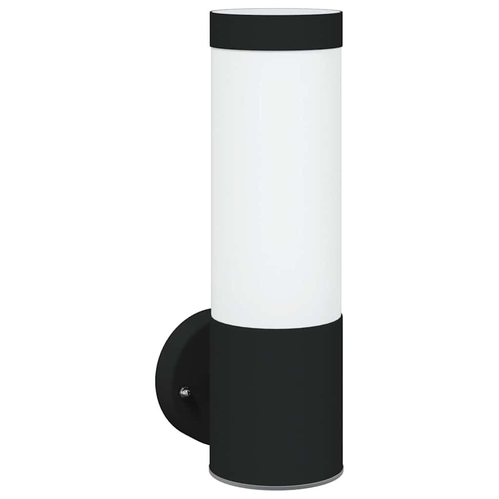 Buiten Wandlamp 2 pcs Zwart 12 x 8,5 x 27 cm is nu te koop bij PeponiXL, paradijselijk wonen!