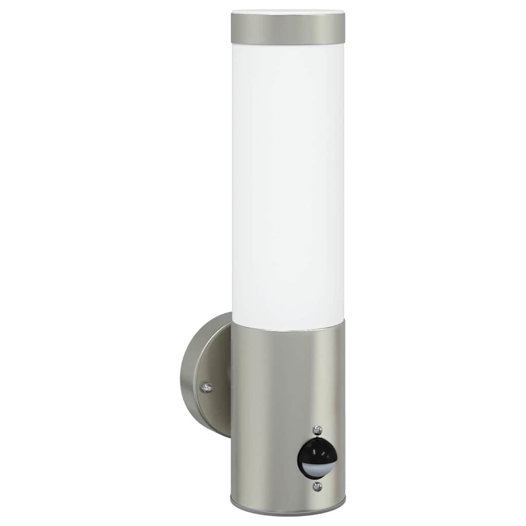 Buiten Wandlamp 2 pcs Zilver 12 x 8,5 x 29 cm is nu te koop bij PeponiXL, paradijselijk wonen!