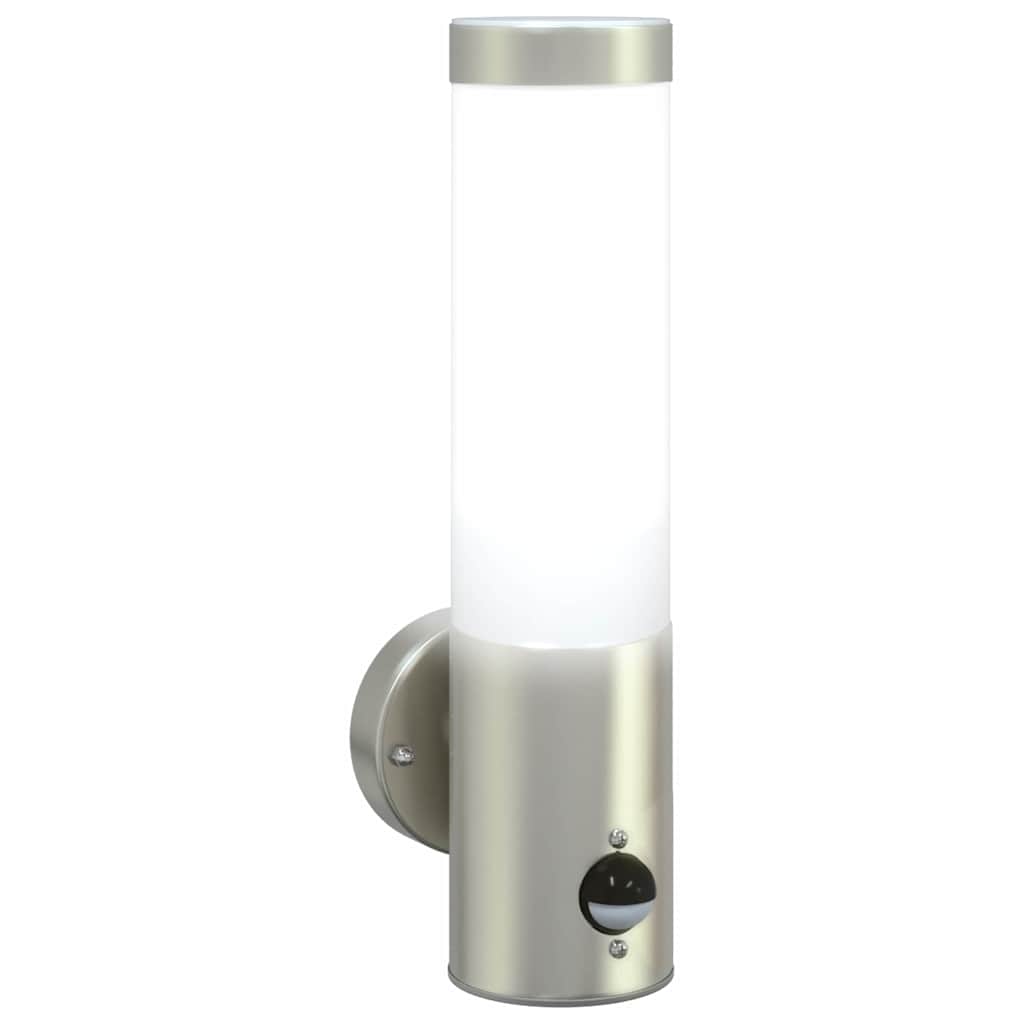 Buiten Wandlamp 2 pcs Zilver 12 x 8,5 x 29 cm is nu te koop bij PeponiXL, paradijselijk wonen!