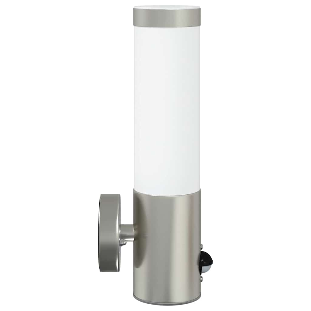 Buiten Wandlamp 2 pcs Zilver 12 x 8,5 x 29 cm is nu te koop bij PeponiXL, paradijselijk wonen!
