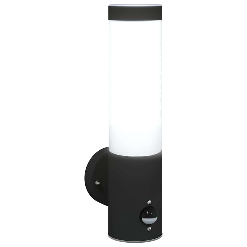 Buiten Wandlamp 2 pcs Zwart 12 x 8,5 x 29 cm is nu te koop bij PeponiXL, paradijselijk wonen!