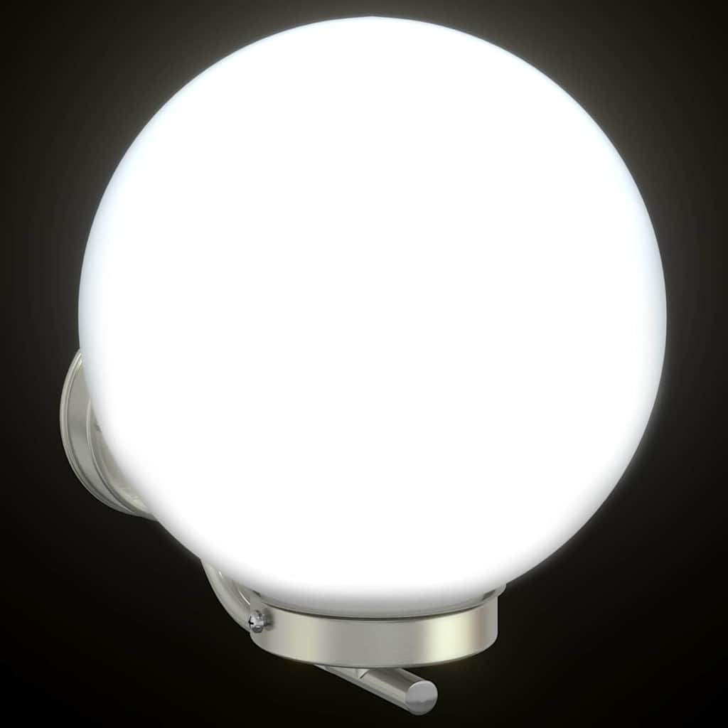 Buitenwandlampen 2 pcs Zilver 29 x 25 x 33 cm Roestvrij staal is nu te koop bij PeponiXL, paradijselijk wonen!