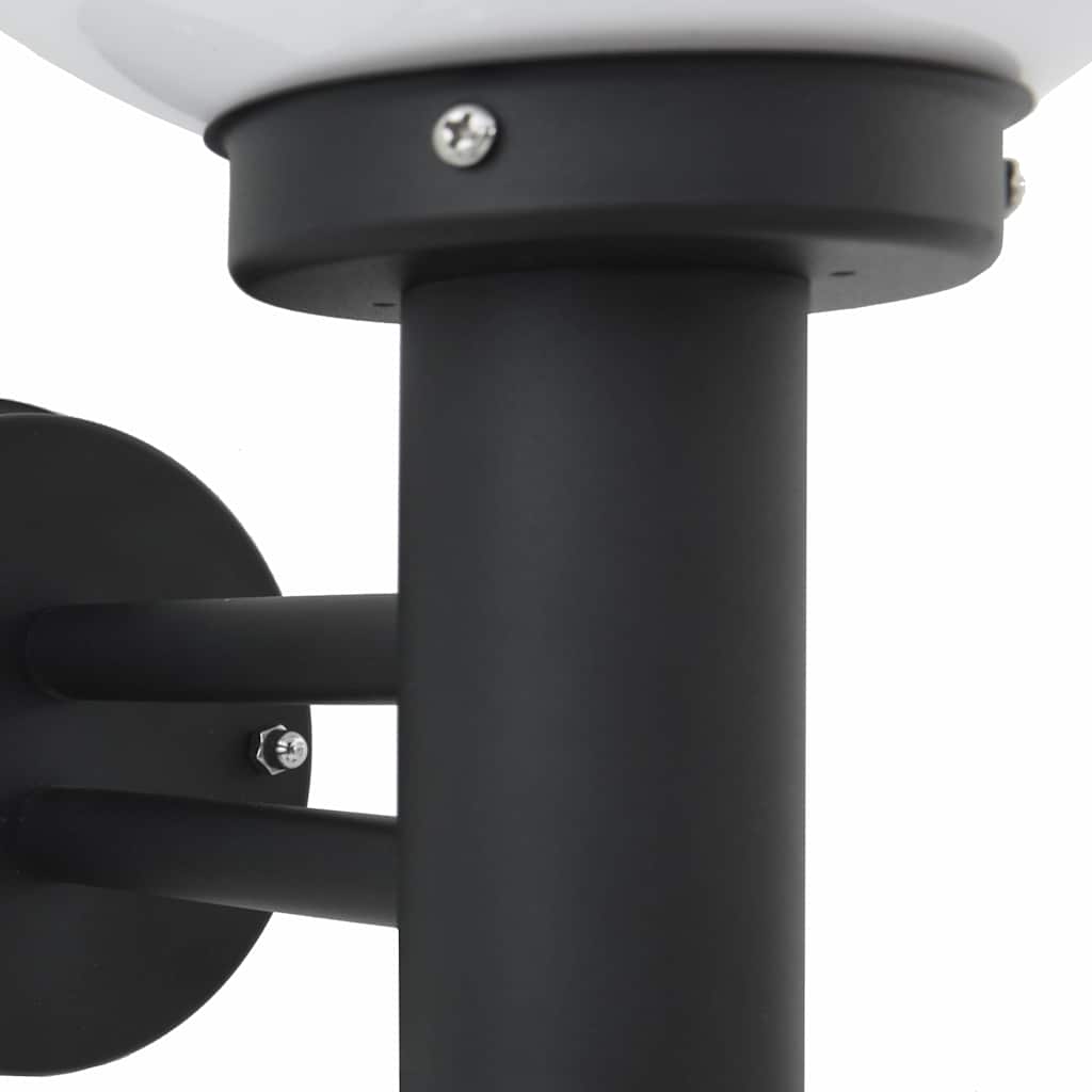 Buiten Wandlamp 2 pcs Zwart 28 x 25 x 38 cm is nu te koop bij PeponiXL, paradijselijk wonen!