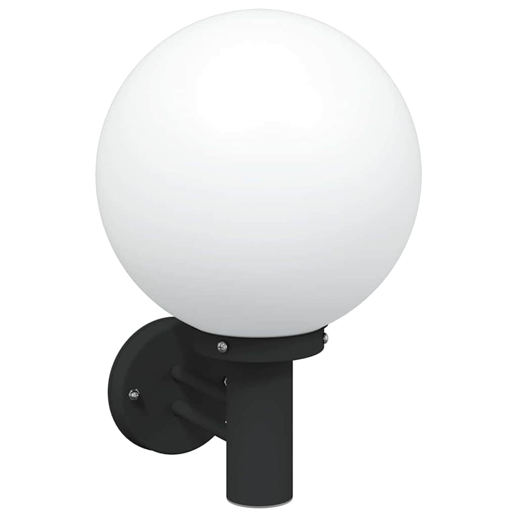 Buiten Wandlamp 2 pcs Zwart 28 x 25 x 38 cm is nu te koop bij PeponiXL, paradijselijk wonen!