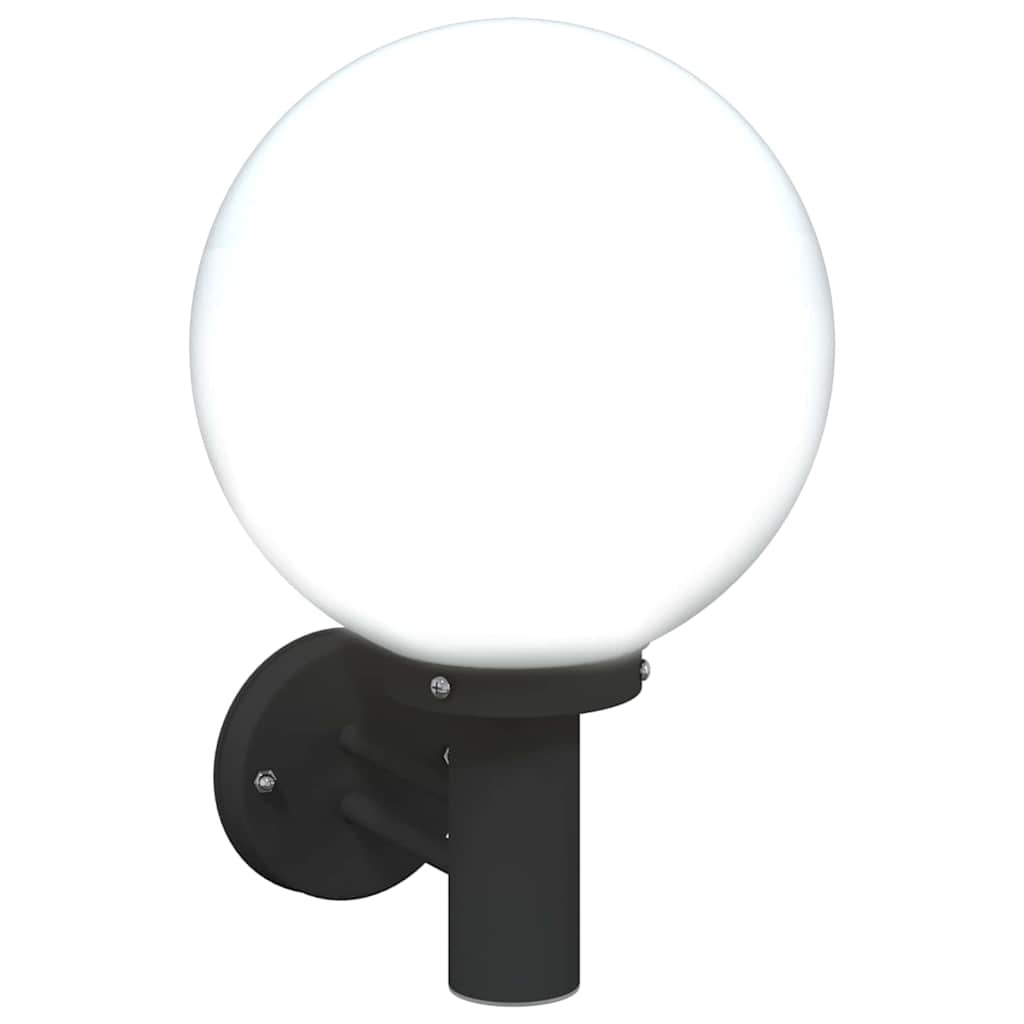 Buiten Wandlamp 2 pcs Zwart 28 x 25 x 38 cm is nu te koop bij PeponiXL, paradijselijk wonen!