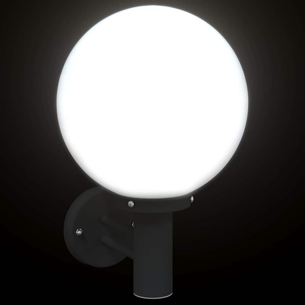 Buiten Wandlamp 2 pcs Zwart 28 x 25 x 38 cm is nu te koop bij PeponiXL, paradijselijk wonen!