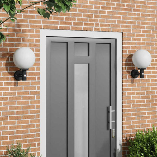 Buiten Wandlamp 2 pcs Zwart 28 x 25 x 38 cm is nu te koop bij PeponiXL, paradijselijk wonen!