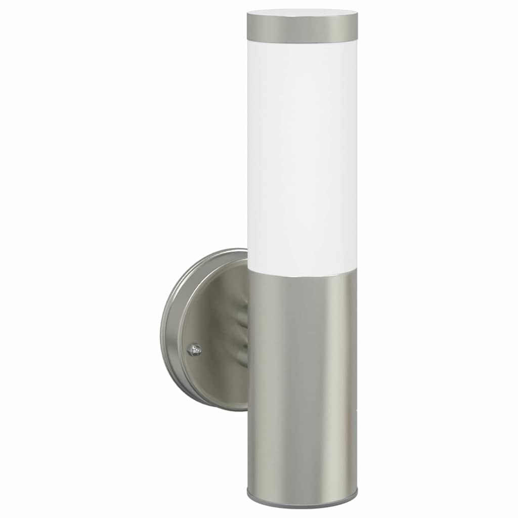 Buiten Wandlamp 2 pcs Zilver 15 x 7,5 x 33 cm is nu te koop bij PeponiXL, paradijselijk wonen!