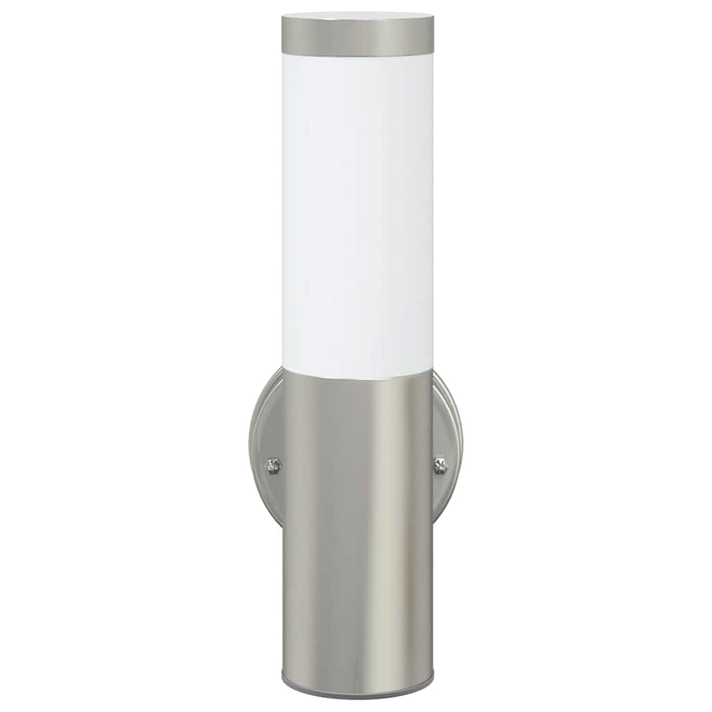 Buiten Wandlamp 2 pcs Zilver 15 x 7,5 x 33 cm is nu te koop bij PeponiXL, paradijselijk wonen!