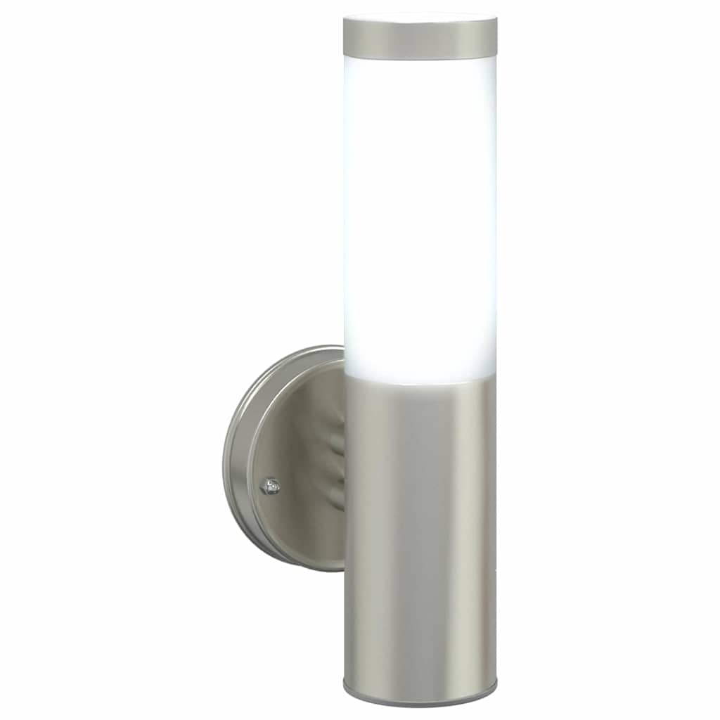 Buiten Wandlamp 2 pcs Zilver 15 x 7,5 x 33 cm is nu te koop bij PeponiXL, paradijselijk wonen!