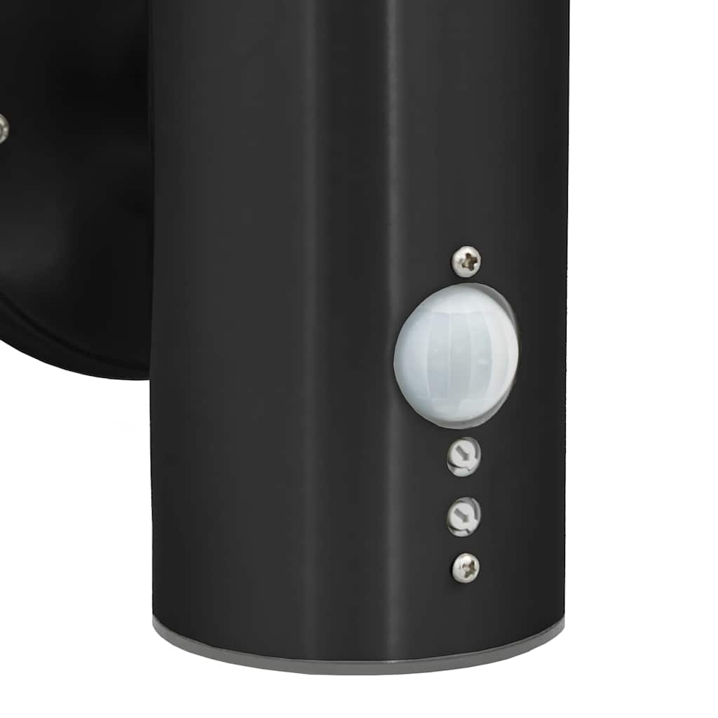 Buiten Wandlamp 2 pcs Zwart 15 x 7,5 x 33 cm is nu te koop bij PeponiXL, paradijselijk wonen!