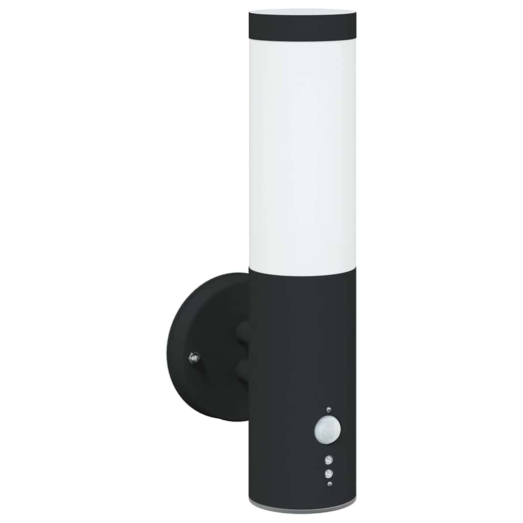 Buiten Wandlamp 2 pcs Zwart 15 x 7,5 x 33 cm is nu te koop bij PeponiXL, paradijselijk wonen!