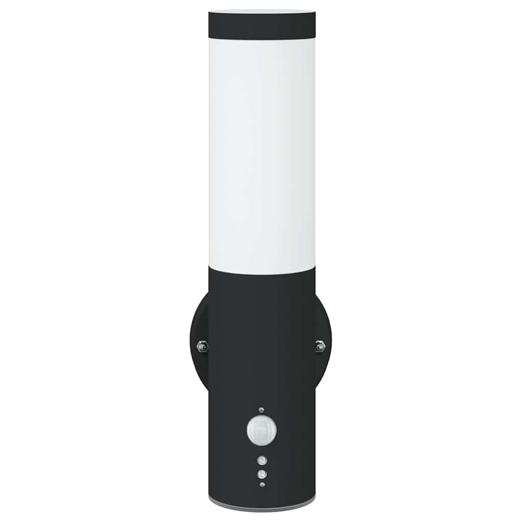 Buiten Wandlamp 2 pcs Zwart 15 x 7,5 x 33 cm is nu te koop bij PeponiXL, paradijselijk wonen!