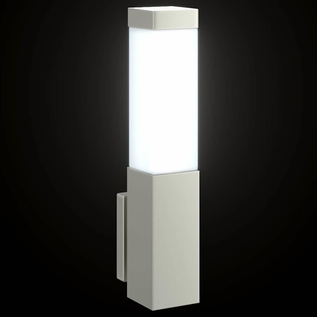 Buiten Wandlamp 2 pcs Zilver 10.5 x 6 x 33 cm is nu te koop bij PeponiXL, paradijselijk wonen!