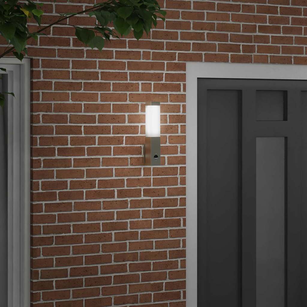 Buiten Wandlamp Zilver 10.5 x 6 x 33 cm is nu te koop bij PeponiXL, paradijselijk wonen!