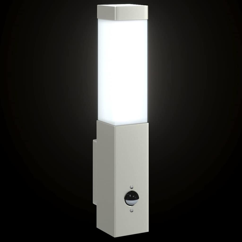 Buiten Wandlamp 2 pcs Zilver 10.5 x 6 x 33 cm is nu te koop bij PeponiXL, paradijselijk wonen!
