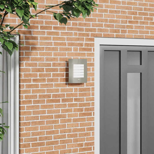 Buitenwandlamp Zilver 23.5 x 10.5 x 26 cm Roestvrij staal is nu te koop bij PeponiXL, paradijselijk wonen!