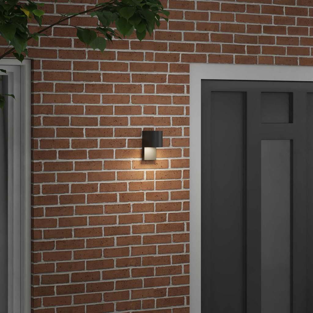 Buiten Wandlamp Zwart 12 x 7 x 15 cm Roestvrij staal is nu te koop bij PeponiXL, paradijselijk wonen!