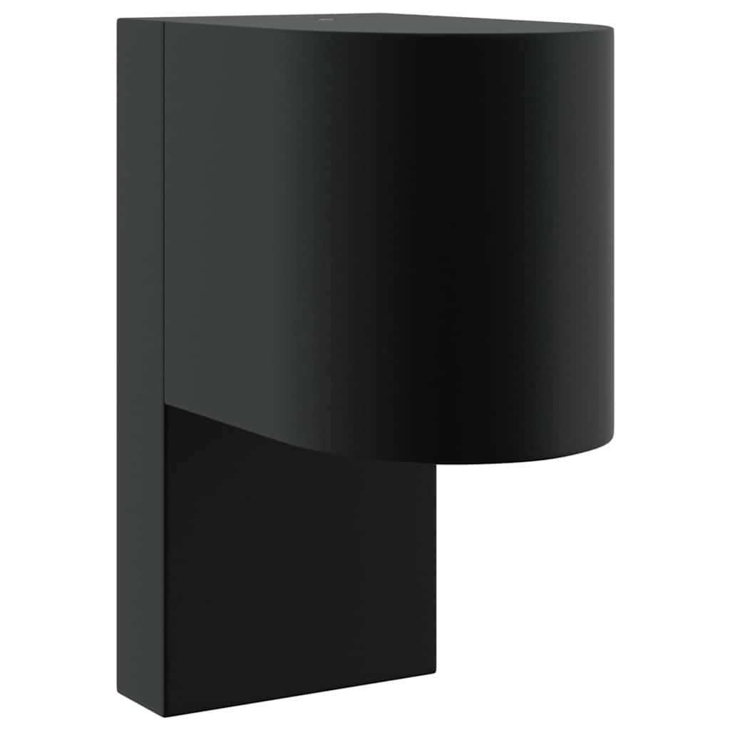Buiten Wandlamp Zwart 12 x 7 x 15 cm Roestvrij staal is nu te koop bij PeponiXL, paradijselijk wonen!