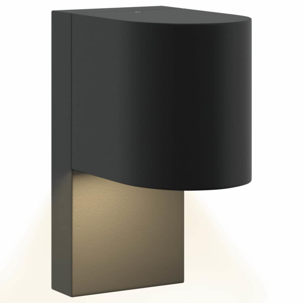 Buiten Wandlamp Zwart 12 x 7 x 15 cm Roestvrij staal is nu te koop bij PeponiXL, paradijselijk wonen!