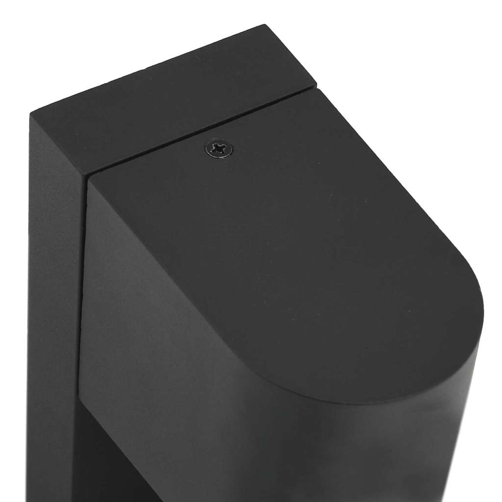 Buiten Wandlamp 2 pcs Zwart 12 x 7 x 15 cm Roestvrij staal is nu te koop bij PeponiXL, paradijselijk wonen!