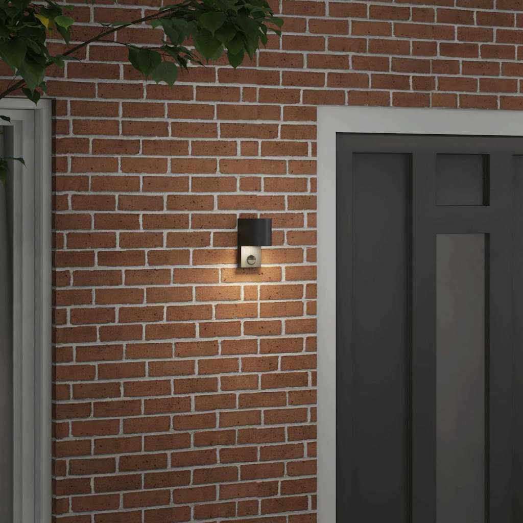 Buiten Wandlamp Zwart 12 x 7 x 15 cm Roestvrij staal is nu te koop bij PeponiXL, paradijselijk wonen!