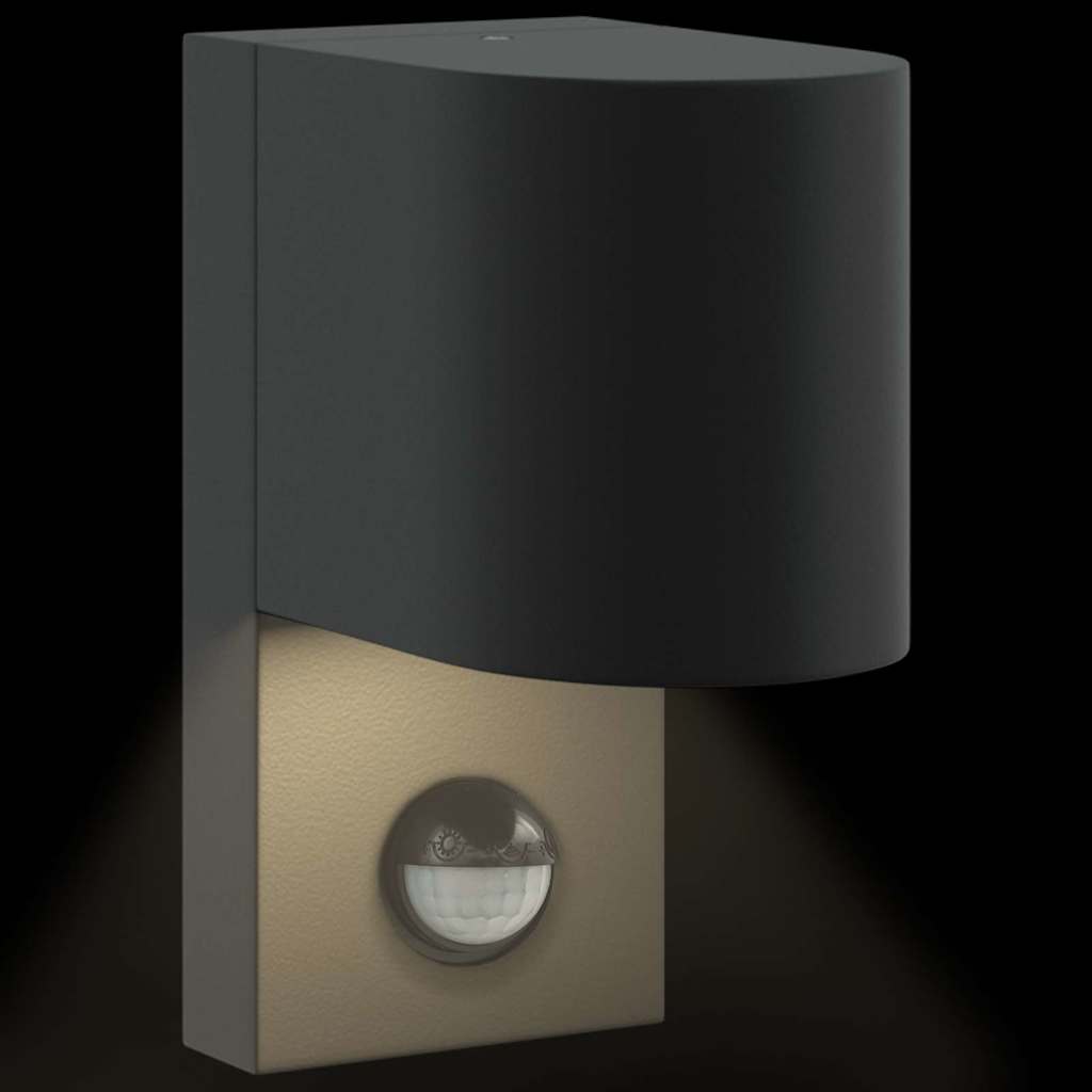 Buiten Wandlamp Zwart 12 x 7 x 15 cm Roestvrij staal is nu te koop bij PeponiXL, paradijselijk wonen!