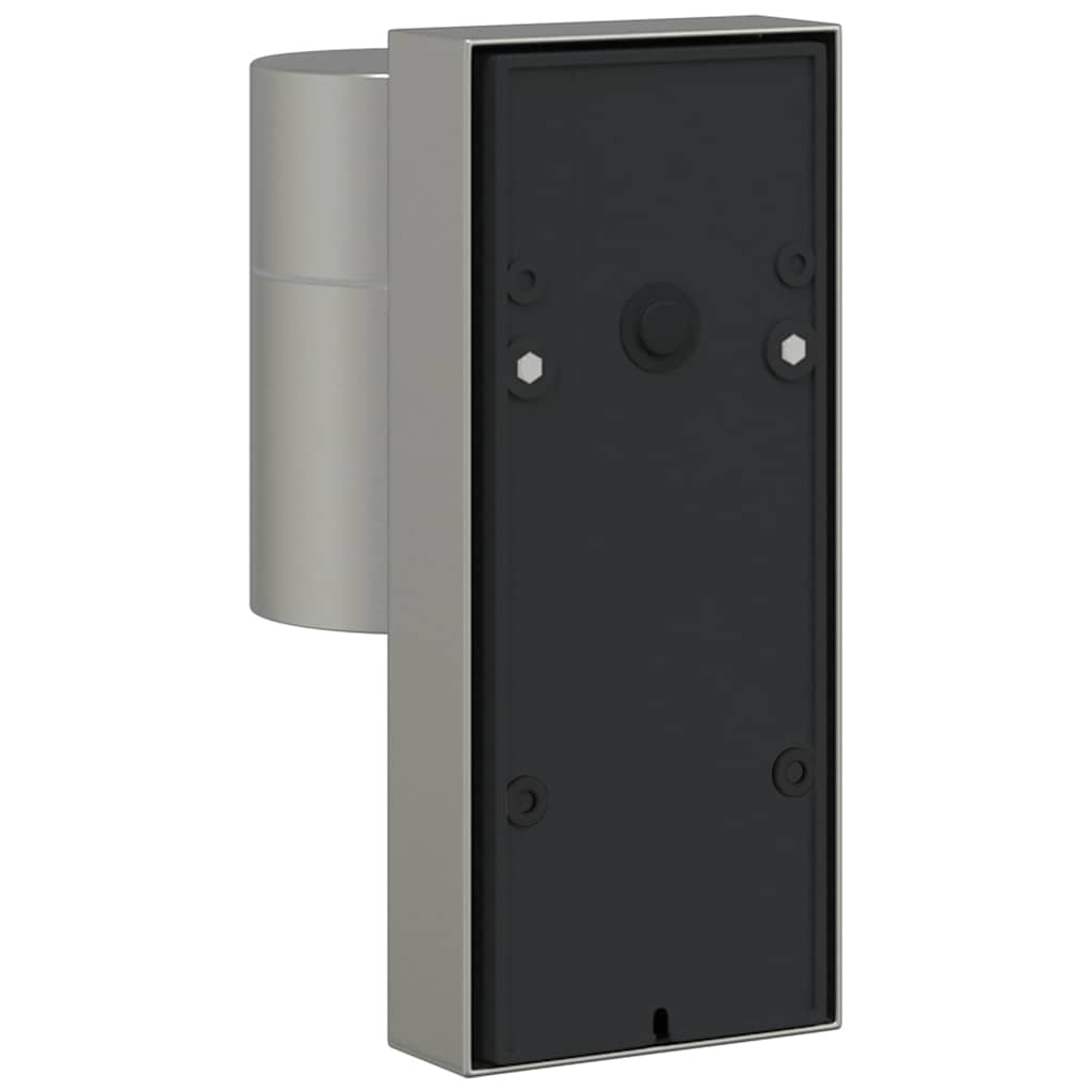 Buiten Wandlamp 2 pcs Zilver 6,5 x 10,5 x 16 cm RVS en Glas is nu te koop bij PeponiXL, paradijselijk wonen!